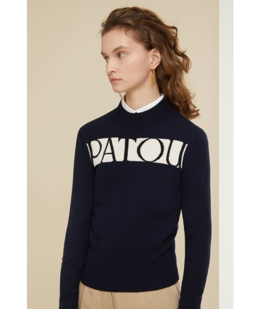 Patou logo jumper in cashmere and wool vous aussi creer 