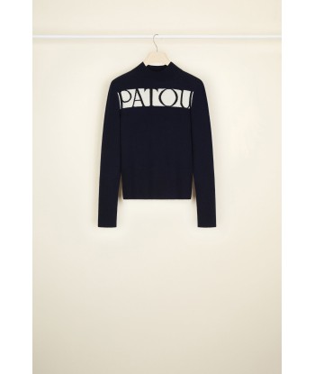 Patou logo jumper in cashmere and wool vous aussi creer 