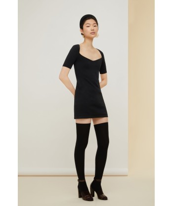 Knit mini dress with detachable sleeves 50-70% off 