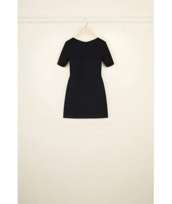 Knit mini dress with detachable sleeves 50-70% off 