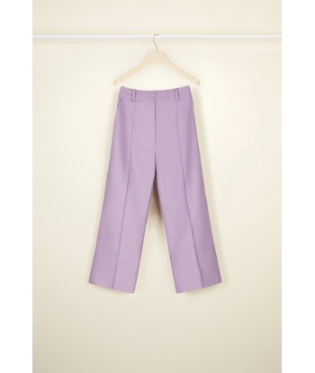 Iconic cropped trousers in organic tweed Dans la société mordern