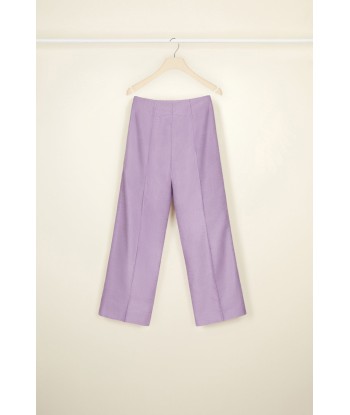 Iconic cropped trousers in organic tweed Dans la société mordern