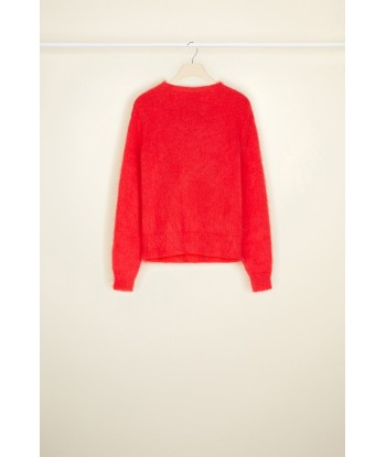 Jacquard jumper in mohair and alpaca de France