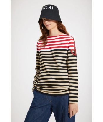 Multicoloured Breton top in organic cotton Voir les baskets