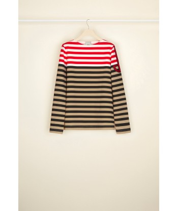 Multicoloured Breton top in organic cotton Voir les baskets