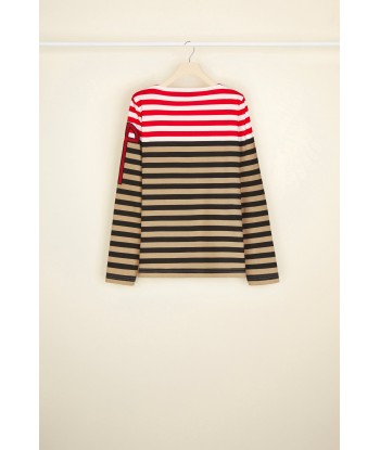 Multicoloured Breton top in organic cotton Voir les baskets