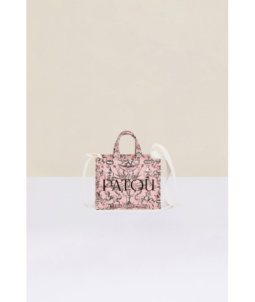 Small Patou canvas tote in printed organic cotton vous aussi creer 