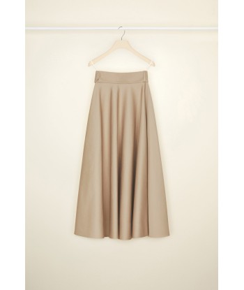 Belted maxi skirt in organic cotton vente chaude votre 