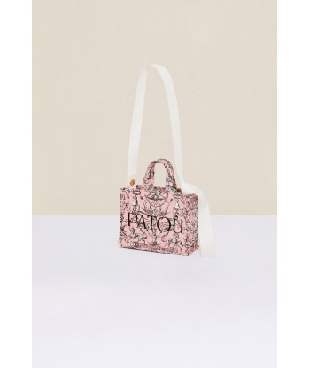 Small Patou canvas tote in printed organic cotton vous aussi creer 