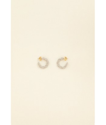 Small braided hoop earrings ou a consommer sur place