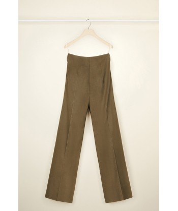 Long tailored trousers in organic cotton pas cher chine