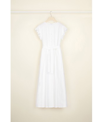 Ruffle sleeve maxi dress in organic cotton acheter