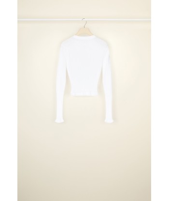 Fitted rib knit jumper in organic cotton suggérées chez