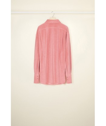 Oversized terry shirt in organic cotton blend l'évolution des habitudes 