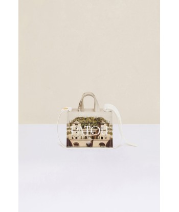 Small Patou canvas tote in printed organic cotton est présent 