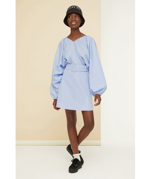 Elasticated mini dress in organic cotton l'évolution des habitudes 