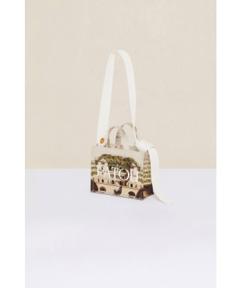 Small Patou canvas tote in printed organic cotton est présent 