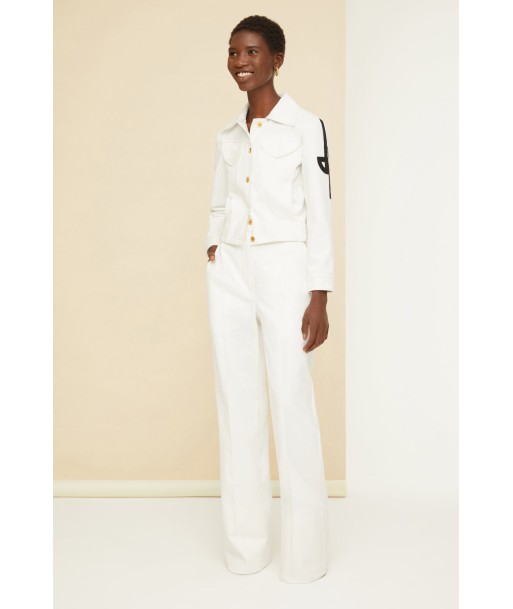 Long tailored trousers in organic cotton pas cher chine