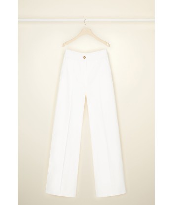 Long tailored trousers in organic cotton pas cher chine