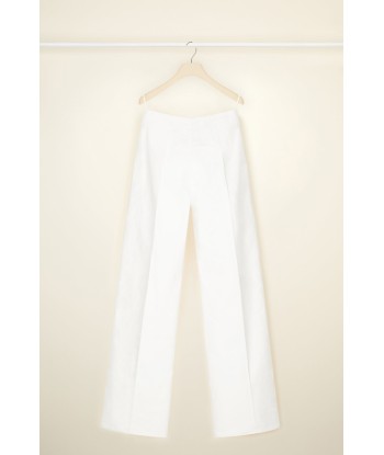 Long tailored trousers in organic cotton pas cher chine