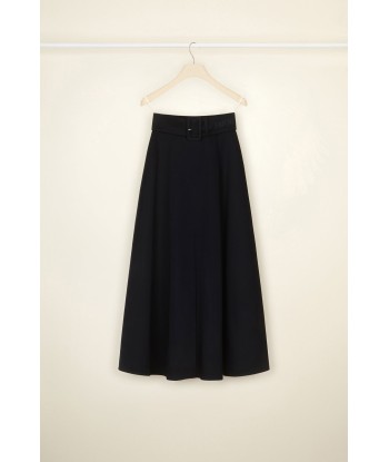 Belted maxi skirt in organic cotton acheter en ligne