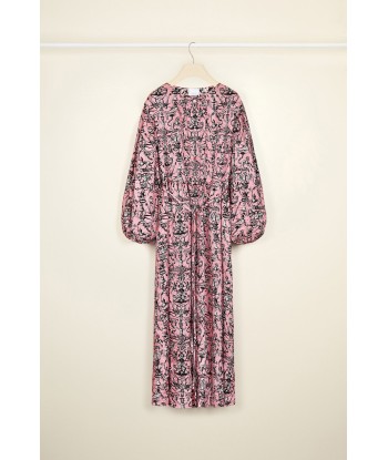 Maxi shirt dress in printed eco twill satin prix pour 