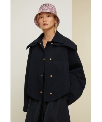 Organic cotton parka with detachable hood france