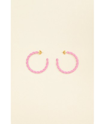 Large braided hoop earrings ou a consommer sur place