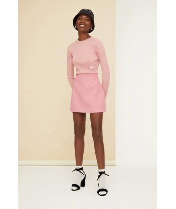 Iconic mini skirt in cotton bouclé 2023