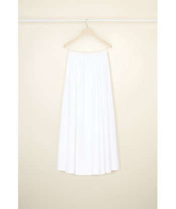 Buttoned maxi skirt in organic cotton en ligne