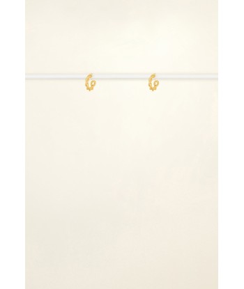 Small braided hoop earrings in gold-plated brass Jusqu'à 80% De Réduction