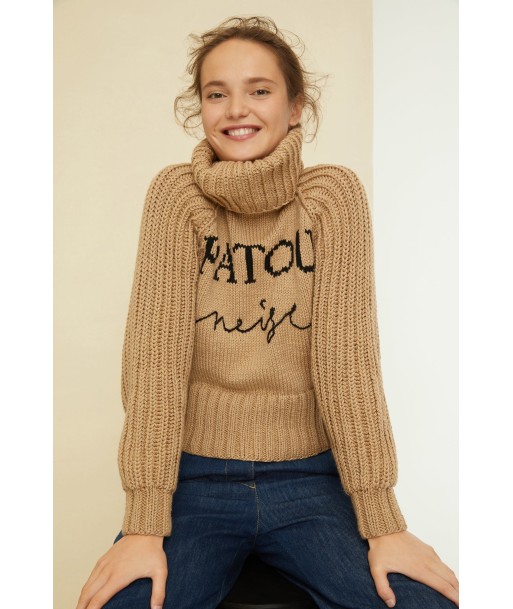 Patou Neige wool jumper s'inspire de l'anatomie humaine