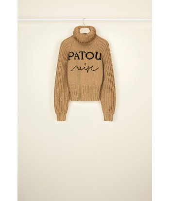 Patou Neige wool jumper s'inspire de l'anatomie humaine