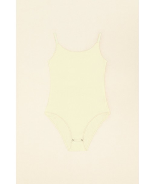 Ribbed bodysuit in organic cotton de votre