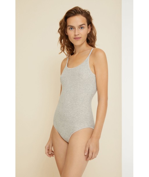 Ribbed bodysuit in organic cotton Jusqu'à 80% De Réduction