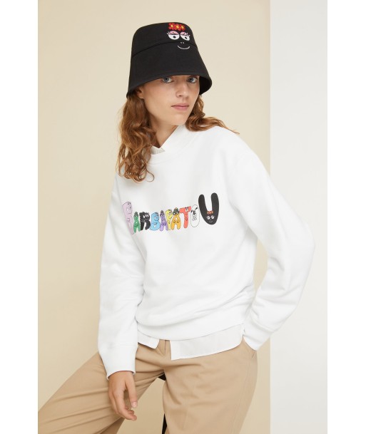 Barbapatou unisex sweatshirt in organic cotton pas chere