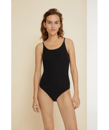 Ribbed bodysuit in organic cotton la chaussure