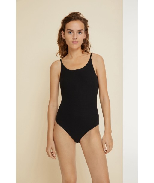 Ribbed bodysuit in organic cotton la chaussure