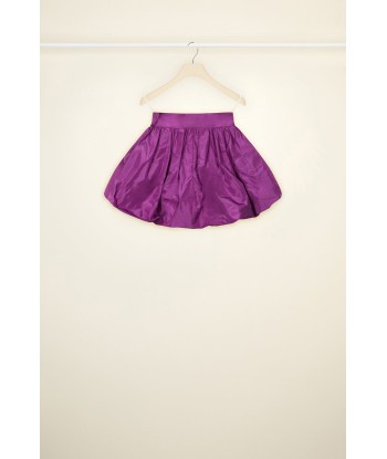 Mini bloomer belted skirt in eco-friendly faille Les êtres humains sont 