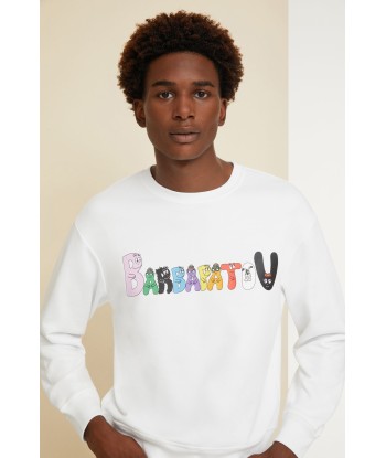 Barbapatou unisex sweatshirt in organic cotton pas chere