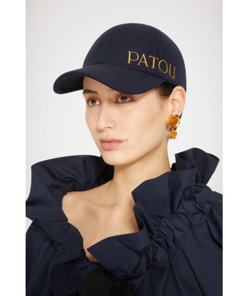 Patou embroidered felt cap outlet