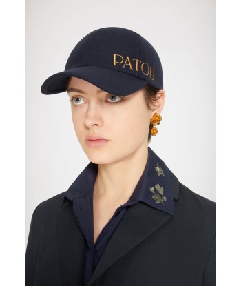 Patou embroidered felt cap outlet