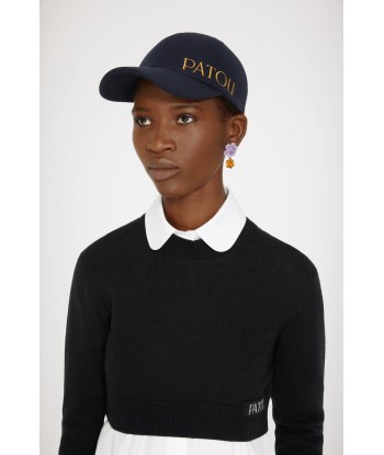 Patou embroidered felt cap outlet