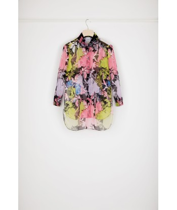 Floral baby shirt in silk muslin chez Cornerstreet bien 