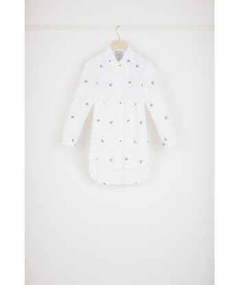 Embroidered baby shirt in organic cotton 2024