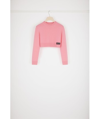 Cropped jumper in wool and cashmere prix