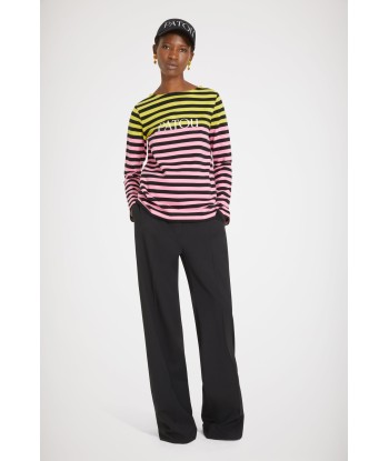 Multicoloured Breton top in organic cotton suggérées chez