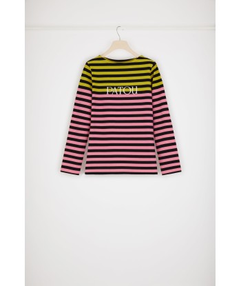 Multicoloured Breton top in organic cotton suggérées chez