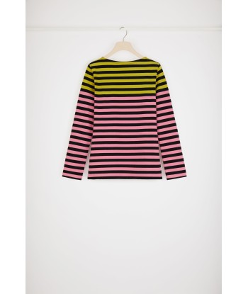 Multicoloured Breton top in organic cotton suggérées chez