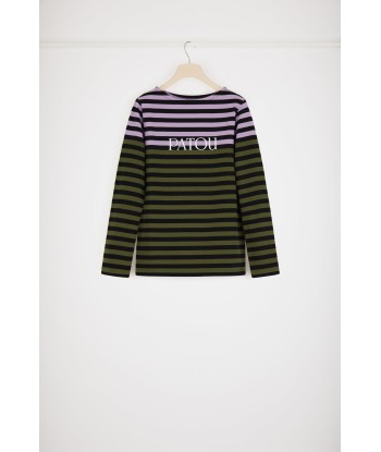 Multicoloured Breton top in organic cotton 2023